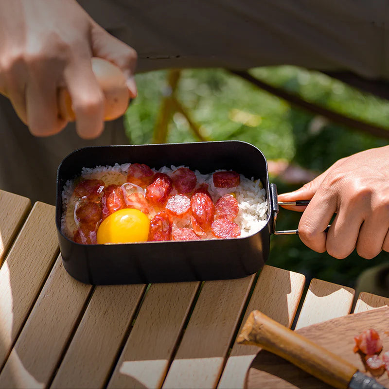 Lightweight Aluminum Alloy Lunch Box, Suitable for Outdoor Cooking