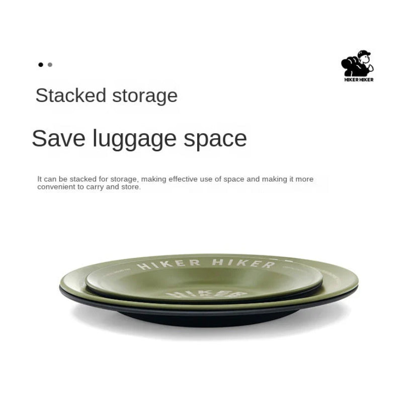 Outdoor Camping Stainless Steel Plate: Lightweight and Portable