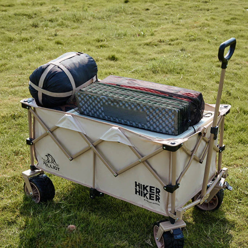 Outdoor Camping Handcart: Portable Folding Campsite Cart