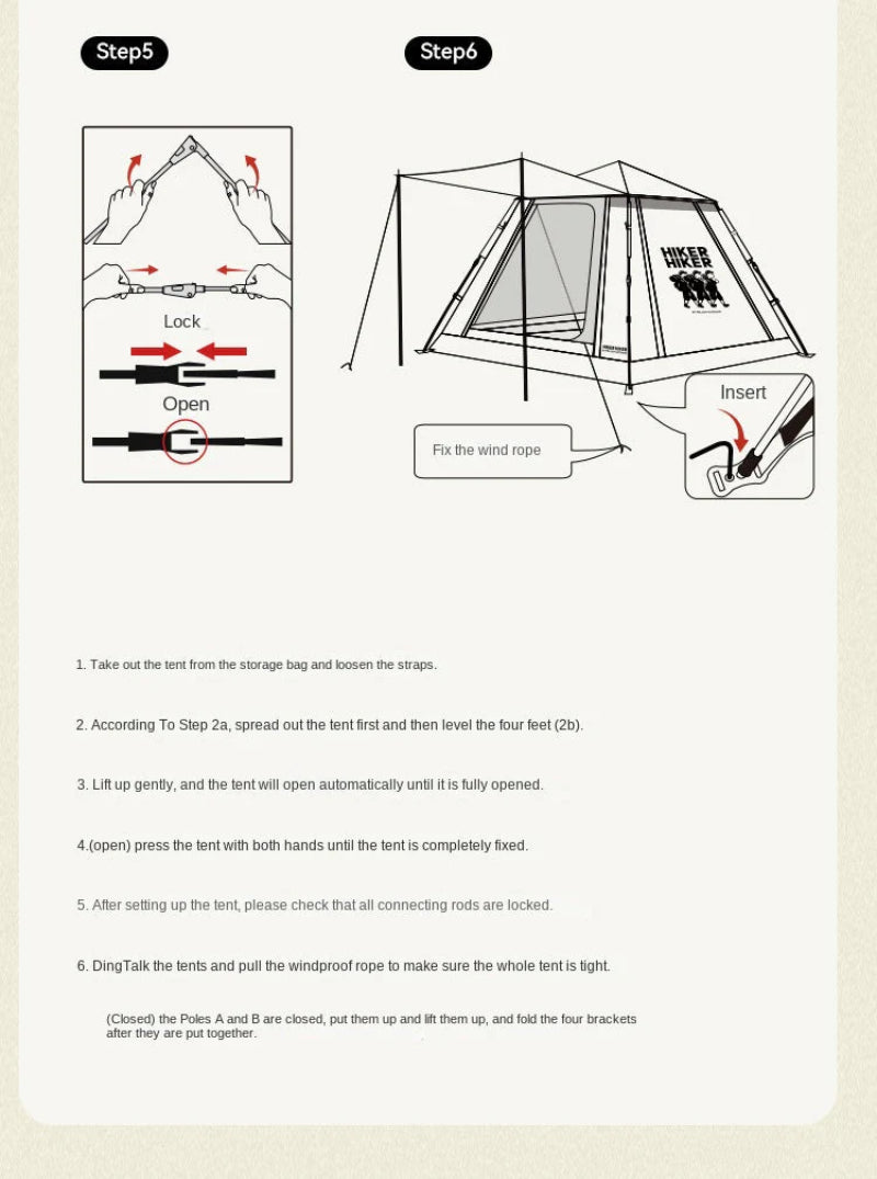 Outdoor Canopy Tent: 2-in-1 Blackout and Sunshade Camping Tent, Foldable and Portable, Quick Setup