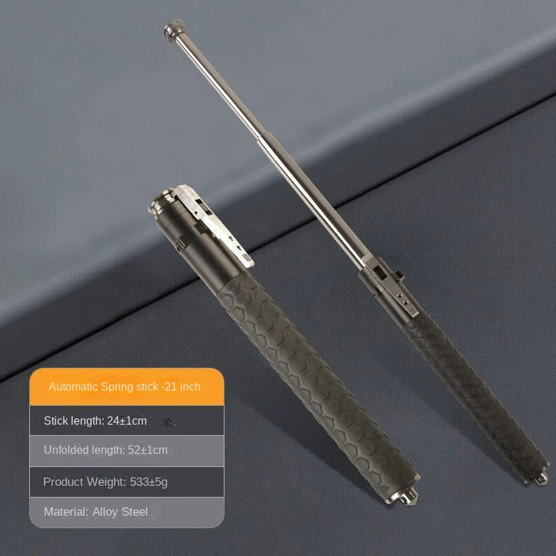 Car-mounted Automatic Spring Stick: Legal Self-Defense Tool for Emergency Situations