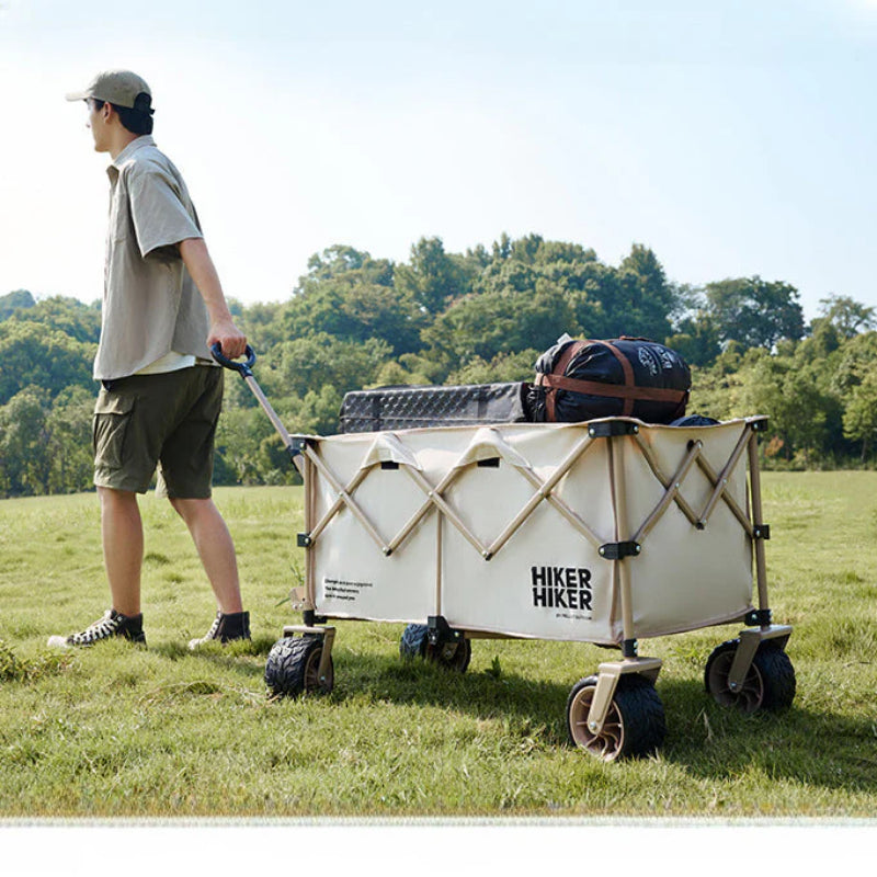 Outdoor Camping Handcart: Portable Folding Campsite Cart