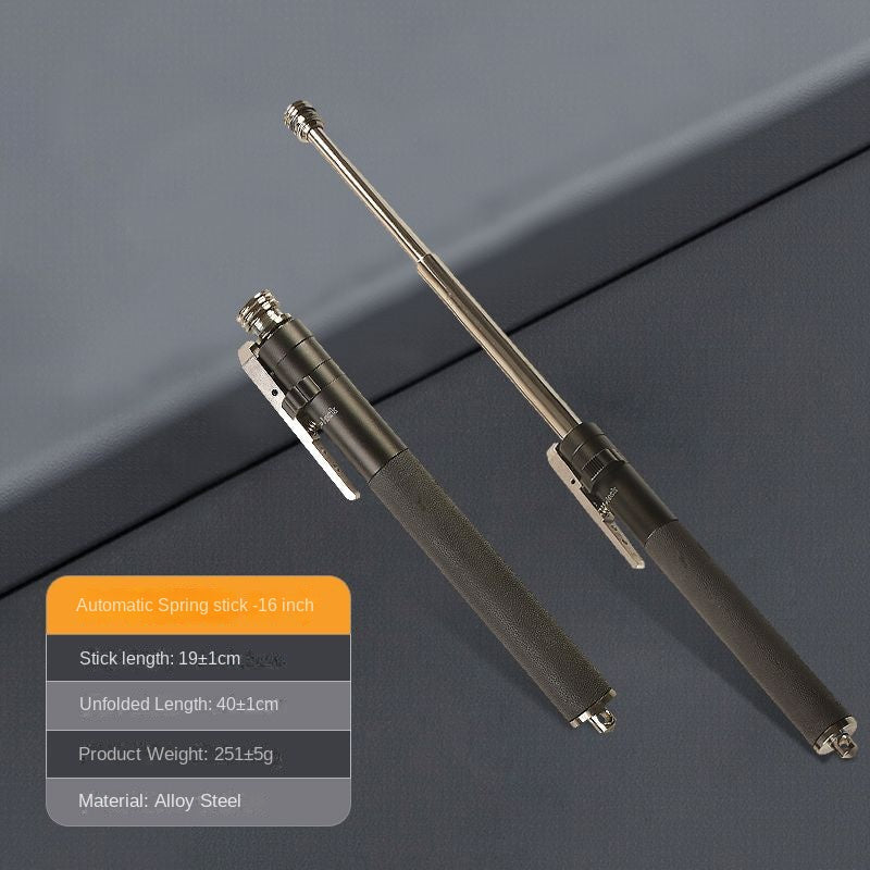 Car-mounted Automatic Spring Stick: Legal Self-Defense Tool for Emergency Situations