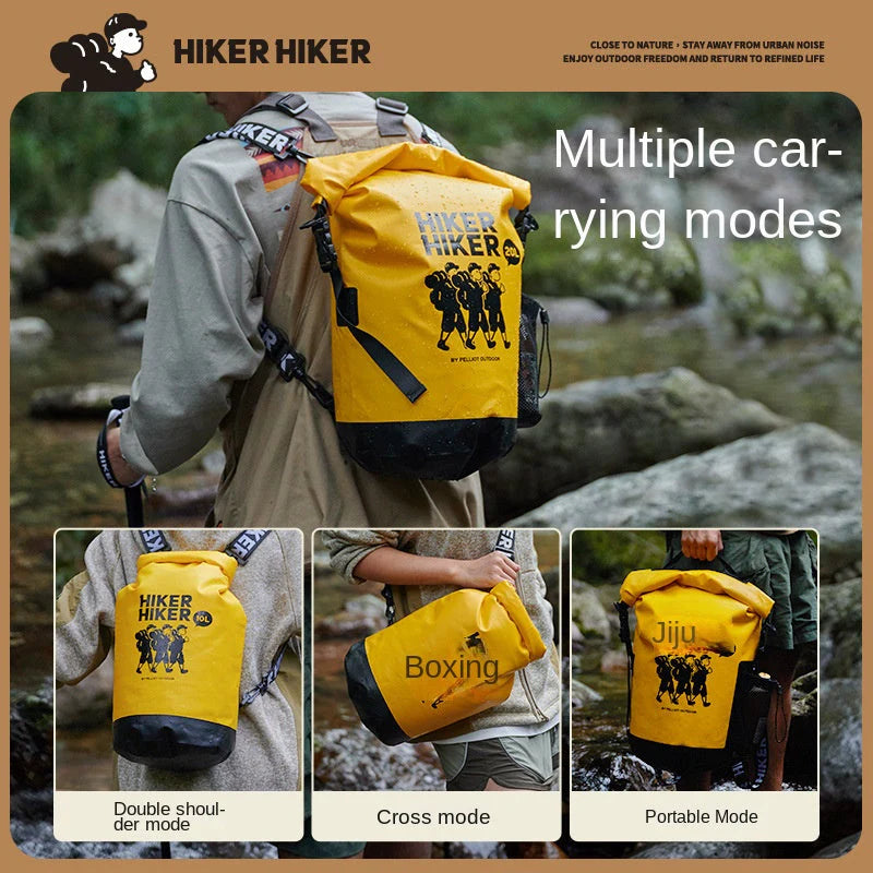 Outdoor Waterproof Backpack for Hiking, Mountaineering, Swimming, and Beach