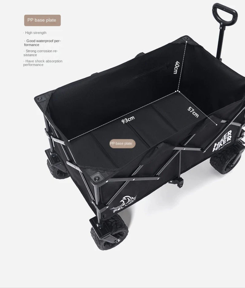 Outdoor Camping Handcart: Portable Folding Campsite Cart