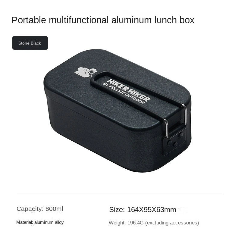 Lightweight Aluminum Alloy Lunch Box, Suitable for Outdoor Cooking