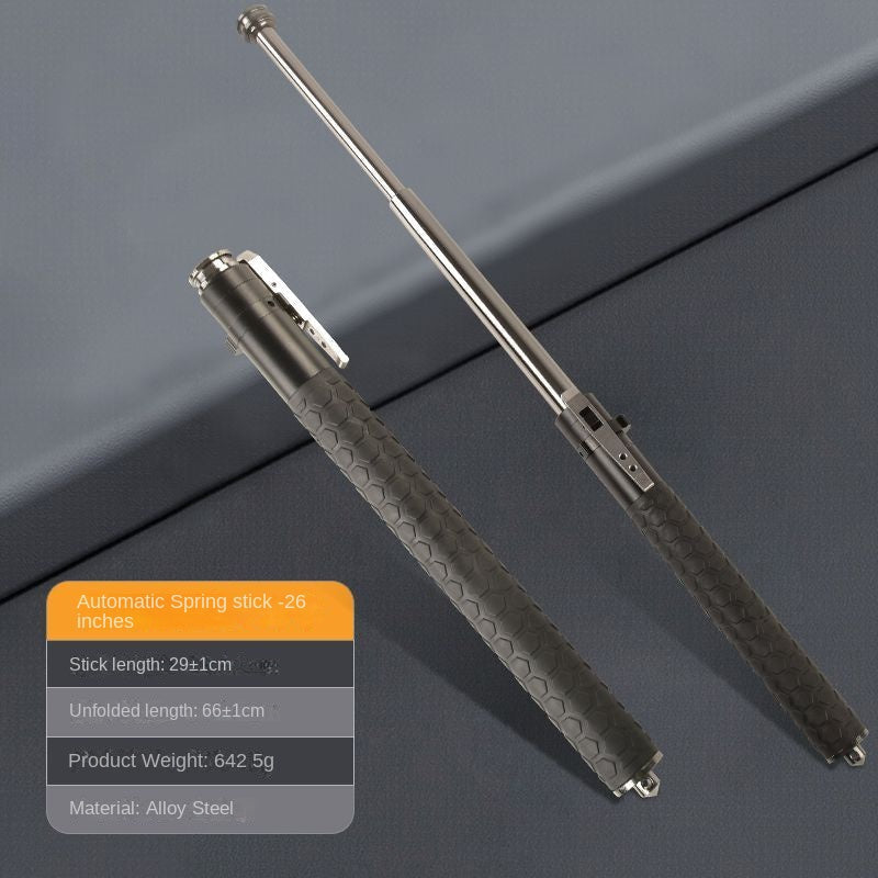 Car-mounted Automatic Spring Stick: Legal Self-Defense Tool for Emergency Situations