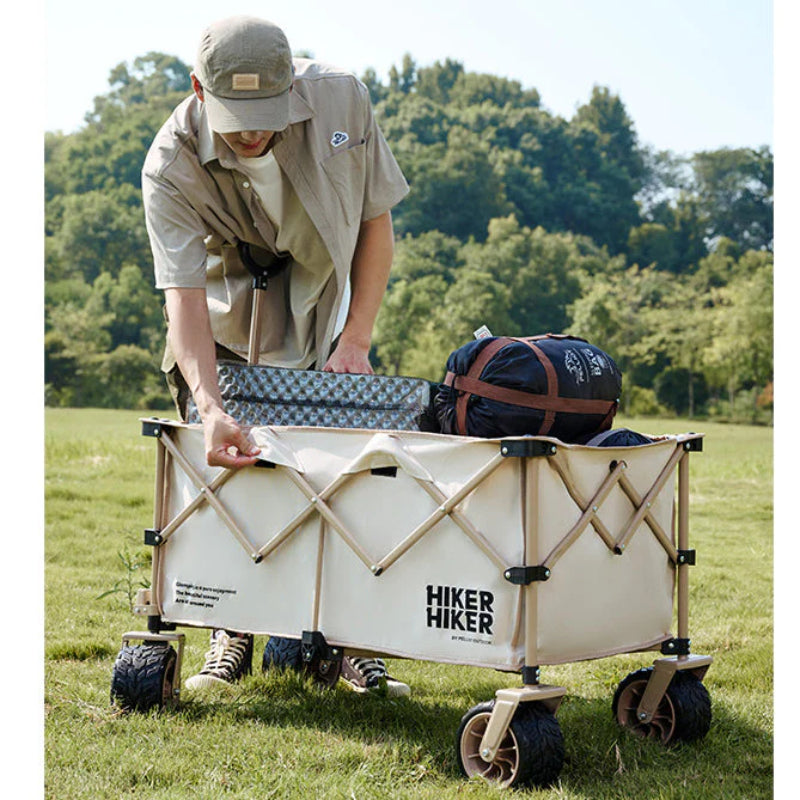 Outdoor Camping Handcart: Portable Folding Campsite Cart