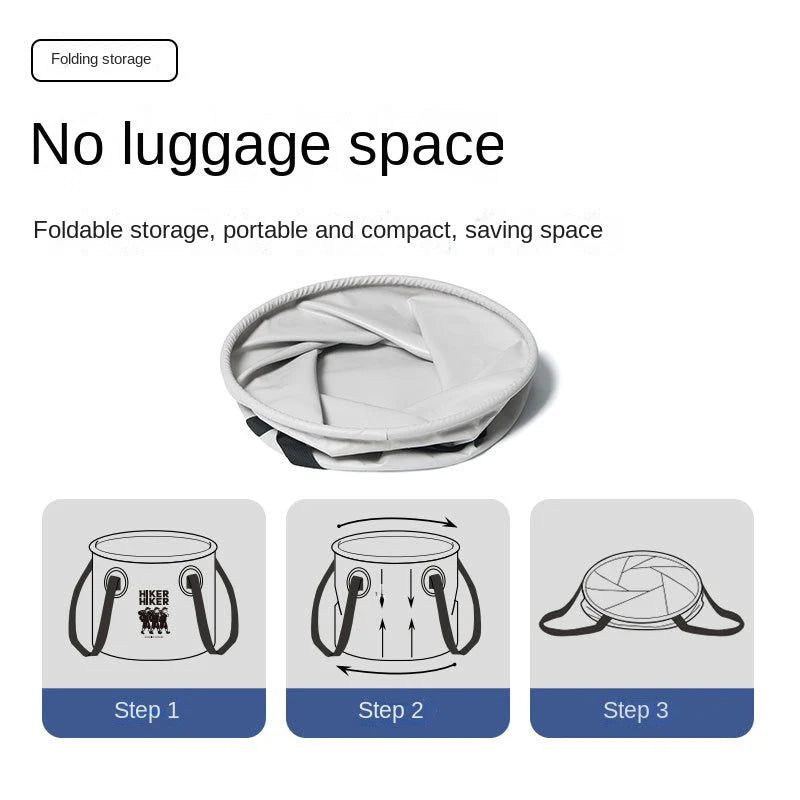 Collapsible Portable Camping Water Bucket