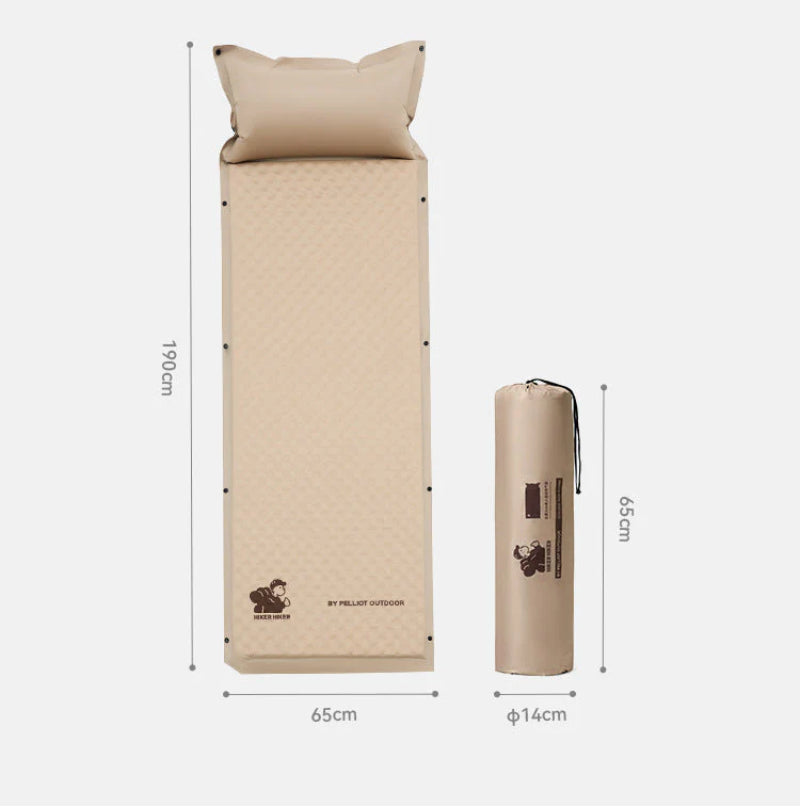 Automatic Inflatable Tent Sleeping Mat with Interlocking Design