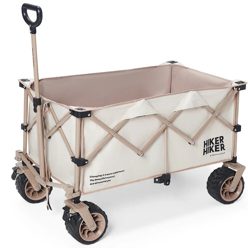 Outdoor Camping Handcart: Portable Folding Campsite Cart