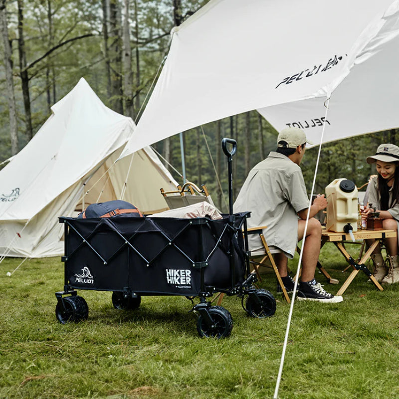 Outdoor Camping Handcart: Portable Folding Campsite Cart