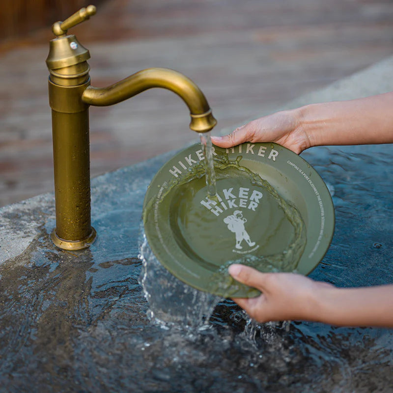 Outdoor Camping Stainless Steel Plate: Lightweight and Portable