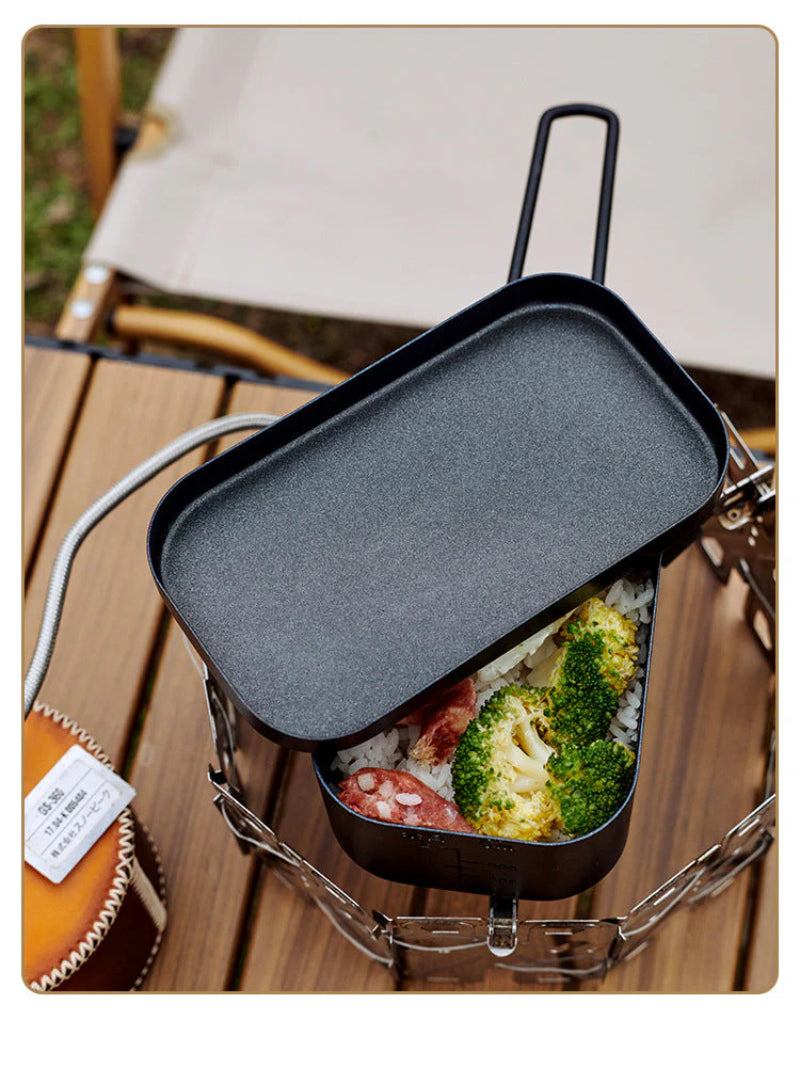 Lightweight Aluminum Alloy Lunch Box, Suitable for Outdoor Cooking