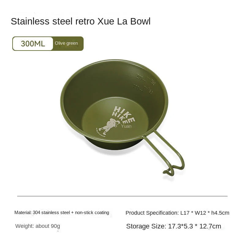 Camping Bowl: Lightweight, Stackable Stainless Steel, Portable