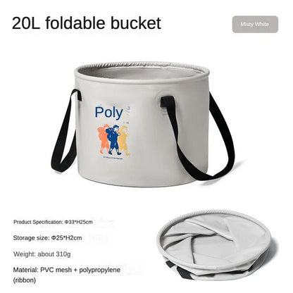 Collapsible Portable Camping Water Bucket