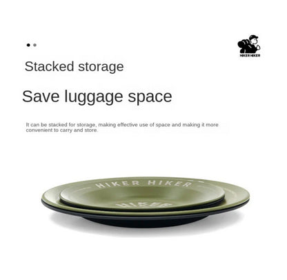 Outdoor Camping Stainless Steel Plate: Lightweight and Portable