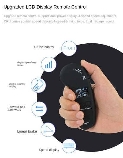 Wooden Speed Dragon Electric Skateboard Four-Wheel Beginner Electric Scooter Adult Skateboard Remote Control Scooter Dog Walking Artifact