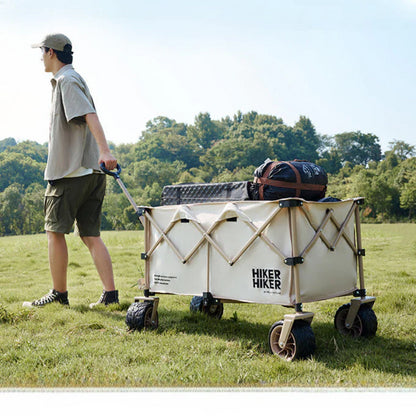 Outdoor Camping Handcart: Portable Folding Campsite Cart