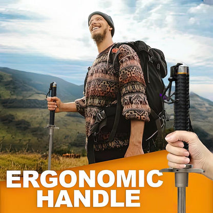 Hiking Sticks,Outdoor products,vehicle-mounted multi-purpose hiking sticks,Enhanced Trekking Poles,Retractable tool Upgraded Version hiking poles