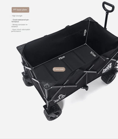 Outdoor Camping Handcart: Portable Folding Campsite Cart