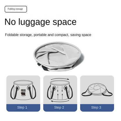 Collapsible Portable Camping Water Bucket