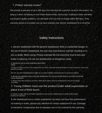 Wooden Speed Dragon Electric Skateboard Four-Wheel Beginner Electric Scooter Adult Skateboard Remote Control Scooter Dog Walking Artifact