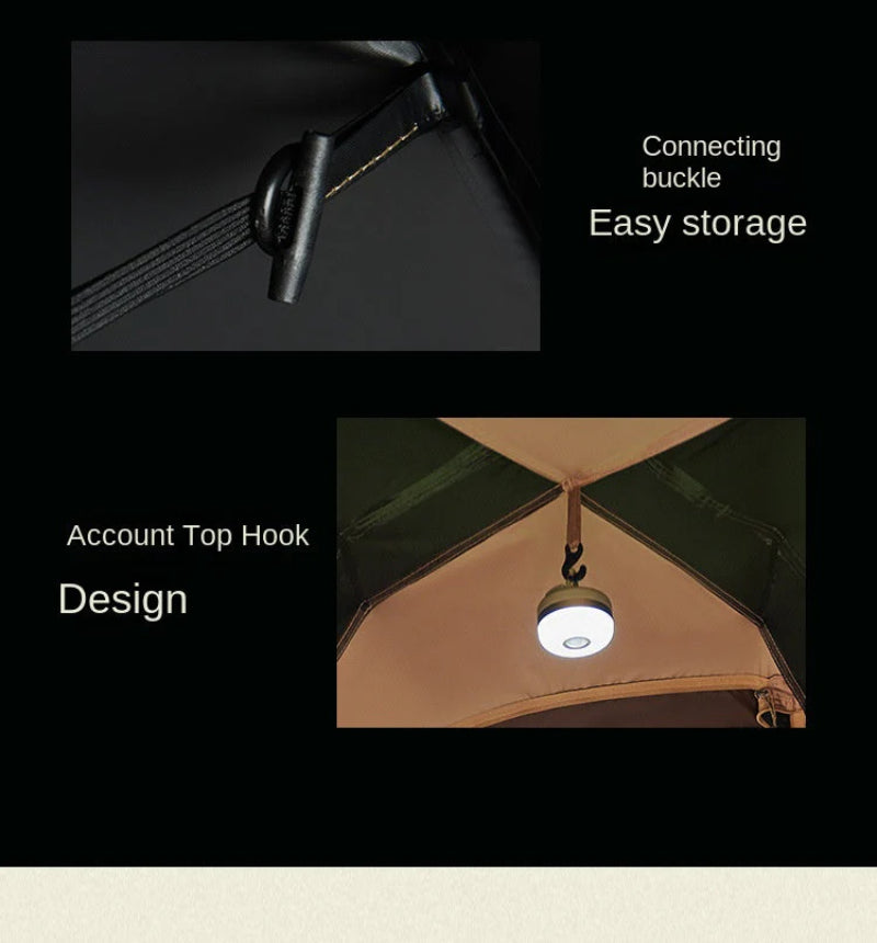 Outdoor Double-Layer Blackout Tent: Foldable and Portable Sunshade and Rainproof Tent